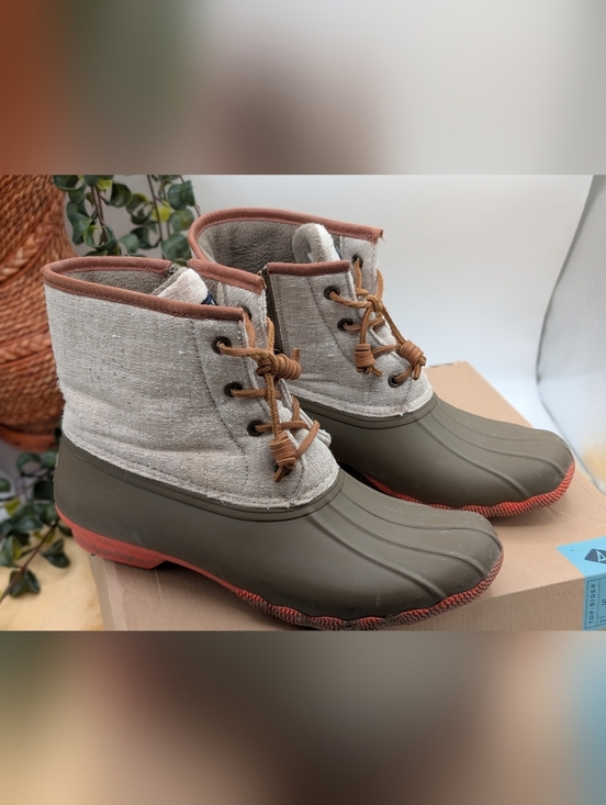 Sperry Shoes - Sperry Women’s Size 9 Duck Boots Waterproof Fleece Lined Lace Up Rain Snow Boots